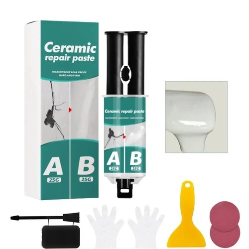 Bath white enamel repair - bath, fix
