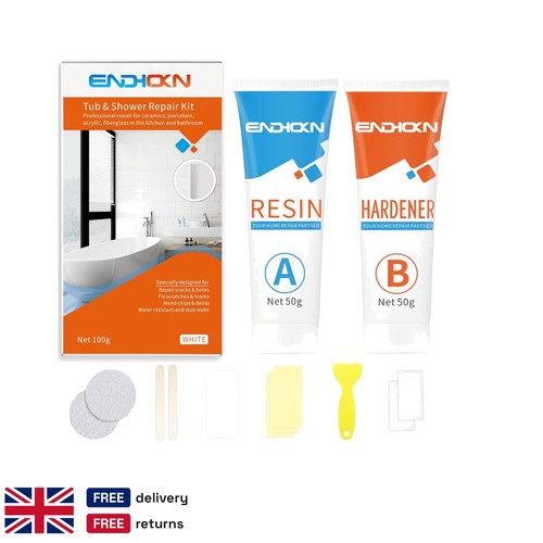 Enamel bath sink repair kit - enamel,