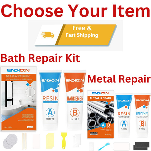 Bath repair kit - bath, white