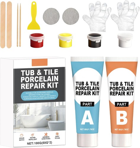 Bathtub repair kit white - kit,