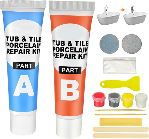 White bath repair kit ceramic - white,