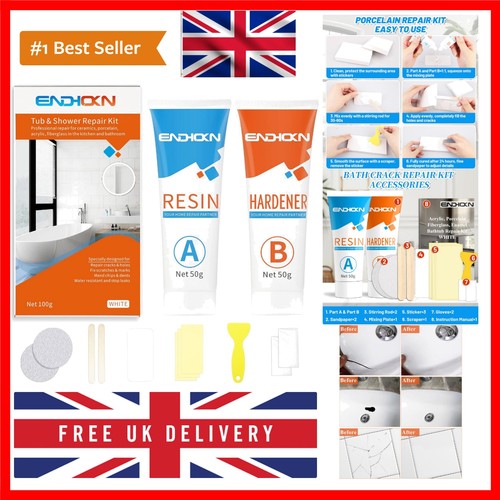 Bath repair kit white - bath, white,